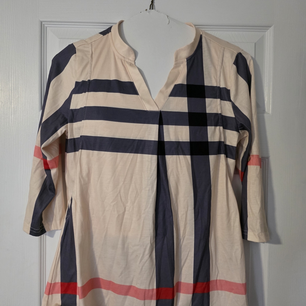 Striped Nursing Or Pumping Top Size Small